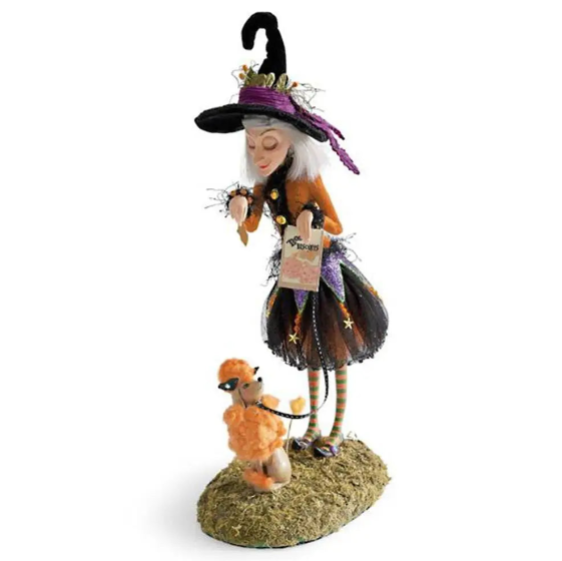 NNEOBA Halloween Bewitching Witch Doll Figurine-0